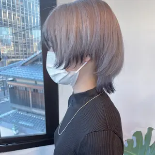 ミディアム カラー 似合わせヘア🤍 面田法子のヘアスタイル