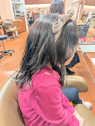 キッズ セミロング 太田 香織のヘアスタイル