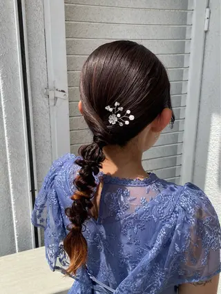 ロング 透明感カラー 【問屋町】moe🪿のヘアスタイル