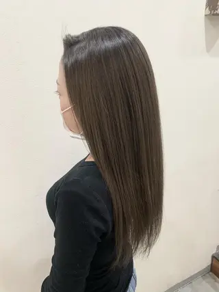 ロング カラー 透明感/ 美髪矯正/田中恭のヘアスタイル
