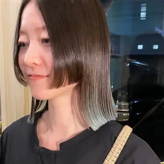 ミディアム sourire  西大分所属・sourire西大分 ☘️いけだ　あおいのヘアスタイル