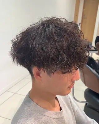 ショート パーマ 透明感カラー/ ダブルカラー /ソラのヘアスタイル