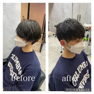 ショート メンズ ツイストスパイラル/ メンズ特化/中川誠也のヘアスタイル