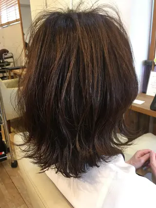 ミディアム 平 一裕のヘアスタイル