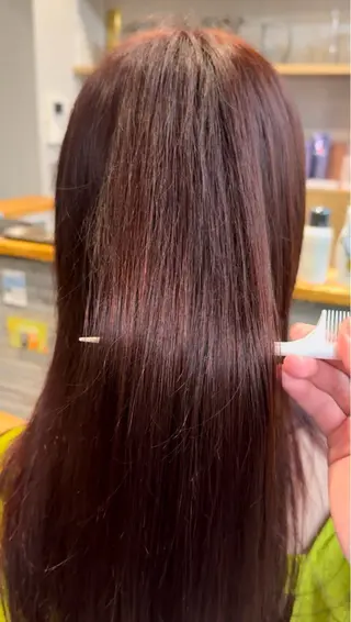 セミロング カラー AITOKYO Ｓ渋谷所属・渋谷/透明感カラー/ 歩夢のヘアスタイル