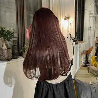 ロング カラー 植村 海音のヘアスタイル