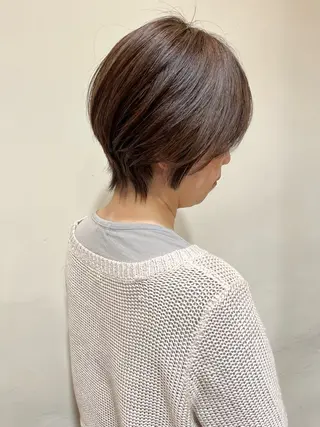 ショート カラー 💫レイヤーカット✨ 透明感カラー工藤雄大のヘアスタイル