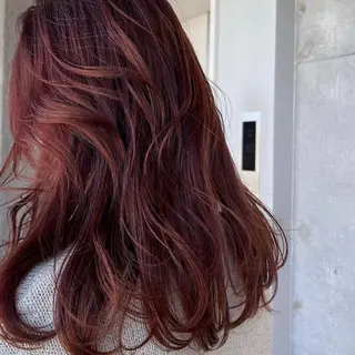 セミロング カラー ヘアアレンジ 飯島 美海のヘアスタイル