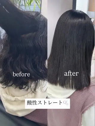 ミディアム カノン/暖色カラー /透明感カラーのヘアスタイル