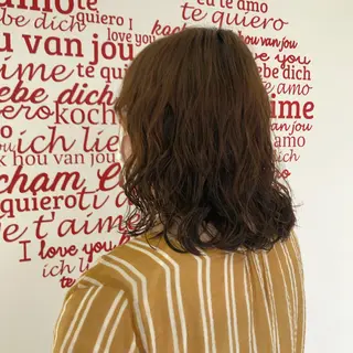 ミディアム パーマ CREAPY所属・CREAPY　日向野 利菜のヘアスタイル