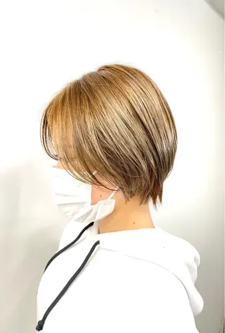 ショート カラー 色気レイヤー& ショートはお任せ🌟のヘアスタイル