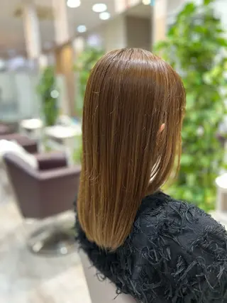 セミロング カラー Breath by first 富谷【ブレス バイ ファースト 富谷】所属・田口 舞衣のヘアスタイル
