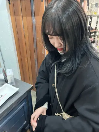 セミロング 🖤西嶋　桃花🖤 エクステ/レイヤーのヘアスタイル