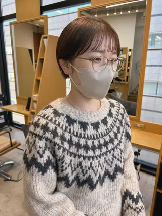 ショート 石上 沙也香のヘアスタイル