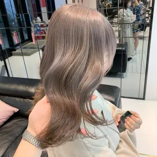 セミロング カラー ハッシュカット/ハイ トーン/MANAMIのヘアスタイル