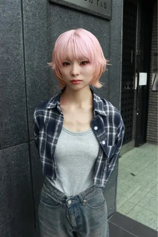 ショート カラー 色落ちまで2度綺麗な ハイトーン⭐️ヨシキのヘアスタイル