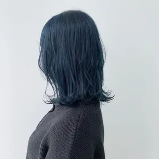 ミディアム カラー ハッシュカット/四条 烏丸/寺本弘樹のヘアスタイル