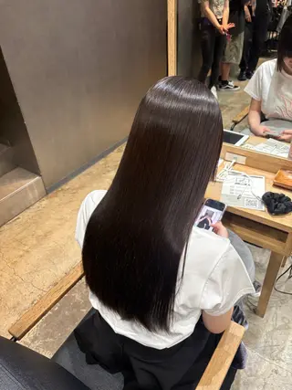 ロング パーマ 心斎橋/美髪/ KURUMIのヘアスタイル