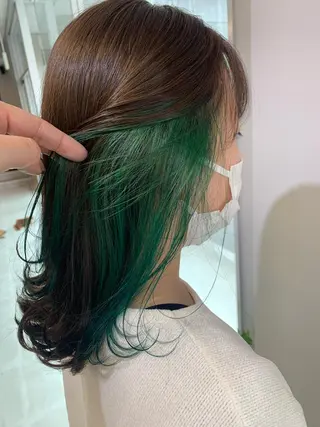 ミディアム カラー theF___ yukoのヘアスタイル
