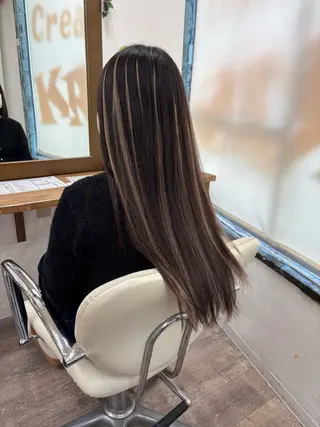 ロング KR2S中百舌鳥所属・🇰🇷羽エク/ シールエクRYOKAのヘアスタイル