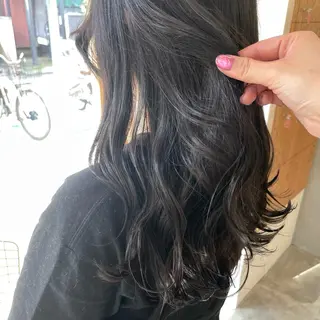 ロング カラー 中山 まどかのヘアスタイル