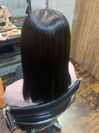 セミロング 透明感カラー🫧縮毛 矯正🪽izumiのヘアスタイル