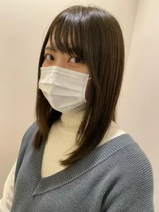 セミロング 🪽羽エク/Ash 店長/折目奈央🪽のヘアスタイル