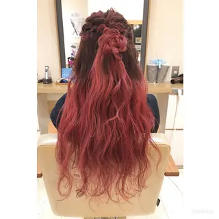 ロング ヘアアレンジ 岩間 香純のヘアスタイル