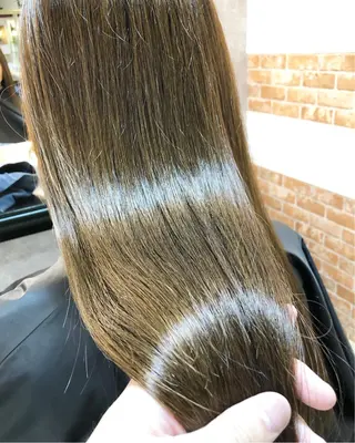 ロング カラー salowin 原宿 aroa所属・韓国／ハッシュカット ／透明感カラー／金野のヘアスタイル