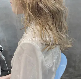 セミロング カラー CLUTCH天王寺 西藤遥河のヘアスタイル