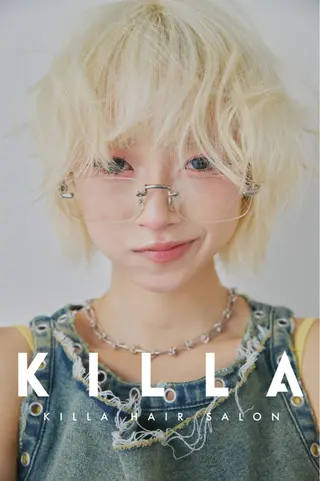 ミディアム カラー 原宿レイヤーカット 渋谷【山本喜熙】のヘアスタイル