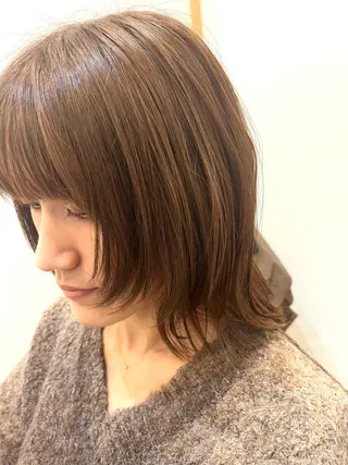セミロング 岩井 駿のヘアスタイル