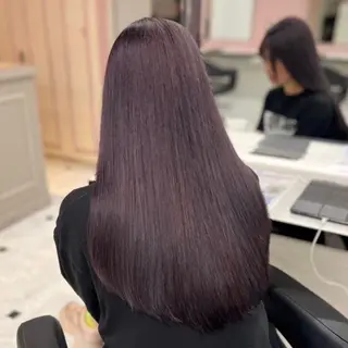 セミロング カラー 🎀🧁ダメージレス 艶髪カラー🧁🎀のヘアスタイル