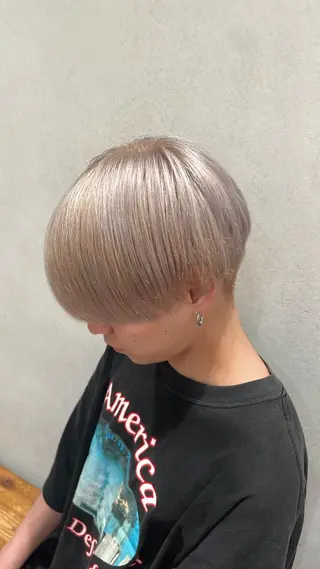 ショート カラー Cloe 銀座 【クロエ ギンザ】所属・ハイトーン/暖色 カラー/maoのヘアスタイル