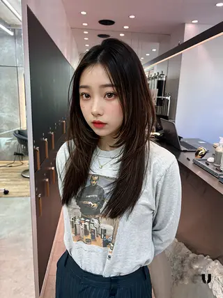 ロング 髪質改善/縮毛矯正/ 韓国ヘア/矢野のヘアスタイル