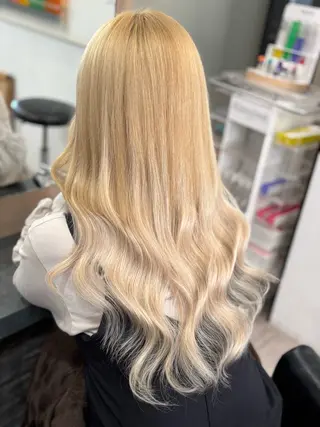 ロング エクステ💖艶カラー ,ハイトーン/あいかのヘアスタイル
