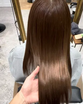 セミロング 透明感イルミナカラー /寒色/MOMOKAのヘアスタイル