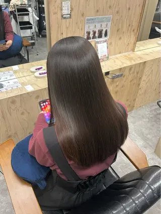 ロング 岩田 一駿/名古屋/ 伏見/栄/縮毛矯正のヘアスタイル
