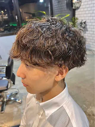 ショート パーマ メンズ men’s salon NOA solte. 【メンズサロン ノアソルテ】所属・メンズパーマ職人 加藤 弘貴のヘアスタイル