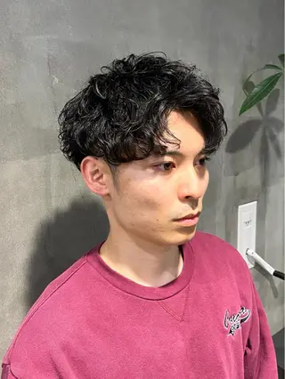 ショート パーマ メンズ Agu hair lore沼館店所属・八戸パーマ/メンズパ ーマ/シンゴ。のヘアスタイル