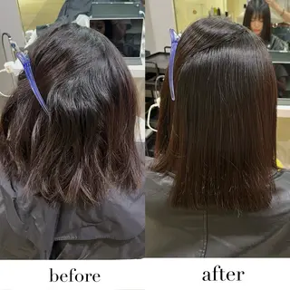 ミディアム ハイトーン×推し カラー💫Miyuのヘアスタイル