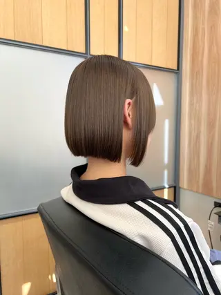 ショート カラー 神戸ボブ✂️ ioe三宮/田 伸佳のヘアスタイル