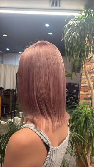 ミディアム カラー LUNA  hair所属・山科駅から徒歩5分 🎀Ayu🎀のヘアスタイル