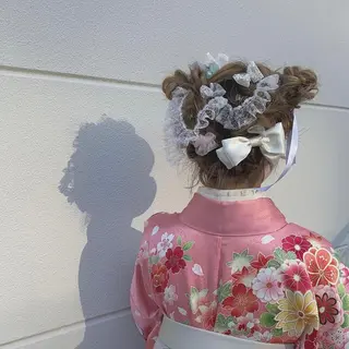 ヘアアレンジ 🎀taro ブリーチなしカラーのヘアスタイル