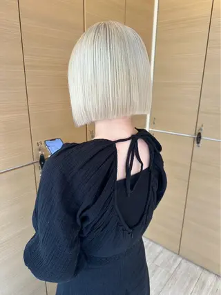 ショート カラー 顔周りカット/ボブ/ ツヤ髪/coconaのヘアスタイル