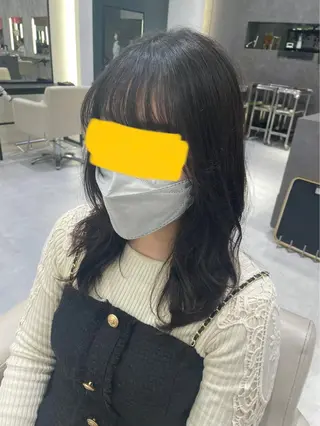 セミロング パーマモデル募集🌈 森脇帆南のヘアスタイル