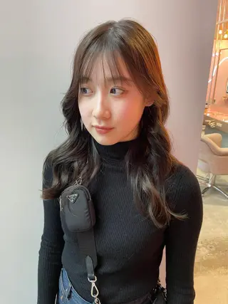 ロング カラー wixy    mimi所属・透明感カラーの人 ベージュの王様のヘアスタイル