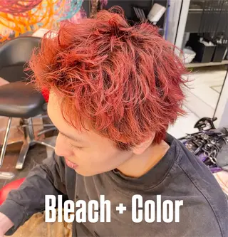 カラー メンズ ツイストパーマ/ニュ アンス/KAITOのヘアスタイル