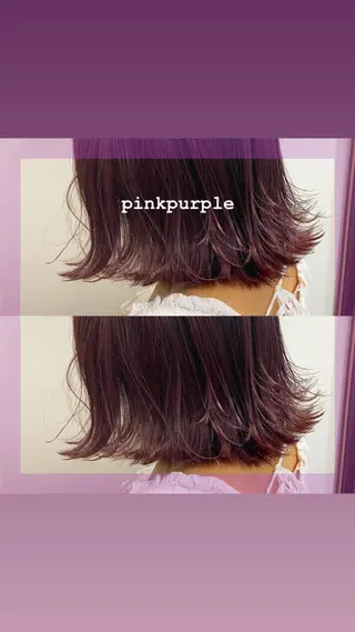 セミロング カラー ヘアアレンジ 🌻Insta指名 NO.1🌻Shoのヘアスタイル