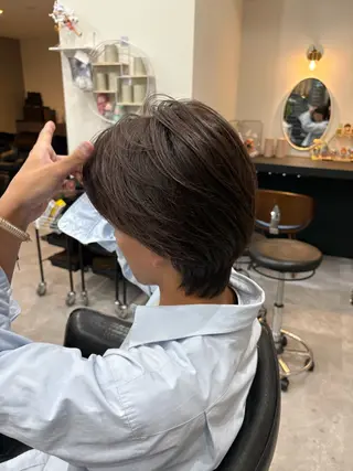 ミディアム 矢野 達也のヘアスタイル